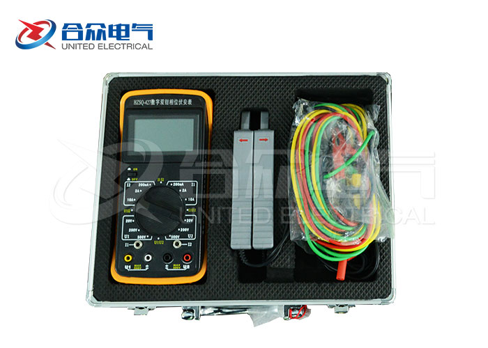 數字雙鉗相位伏安表的顯示屏角度選擇